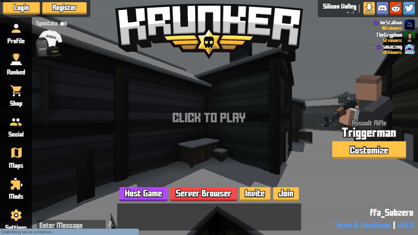 دانلود بازی آنلاین کرانکر برای کامپیوتر krunker for pc