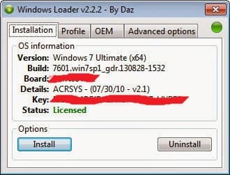 اکتیو و فعال سازی Windows loader 2.2.2