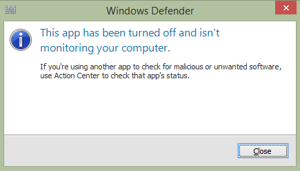 غیرفعال کردن windows defender در ویندوز 7 8